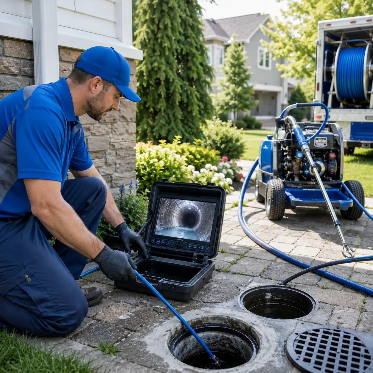 Outdoor drain cleaning professionals serving Potterville, MI
