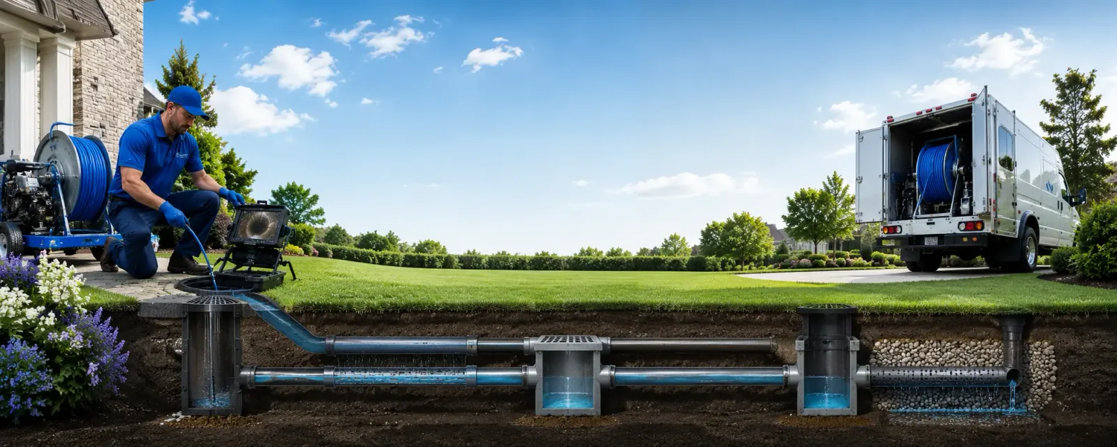 Outdoor drain cleaning information for Potterville, MI